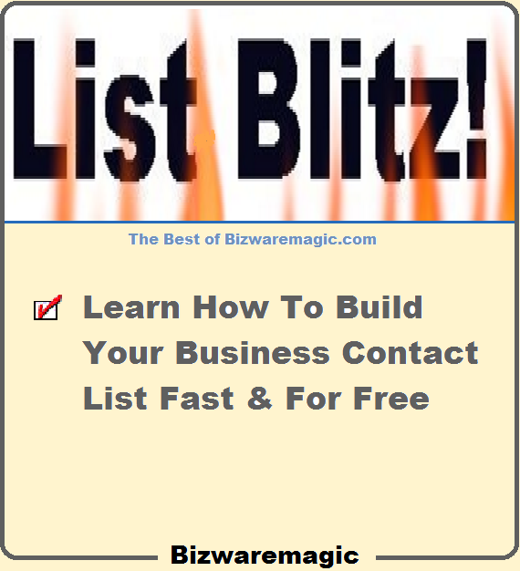 How to build your own effective business contact list fast and for free.