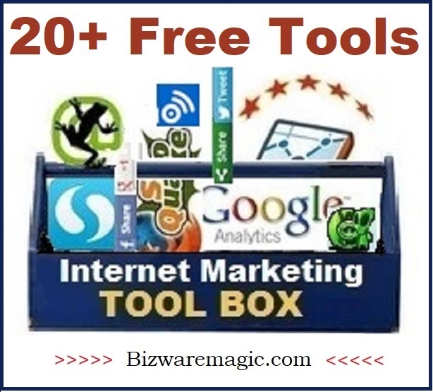 20+ Free Internet Marketing Tools You Should/Can Be Using To Improve Your Site. Click Here.