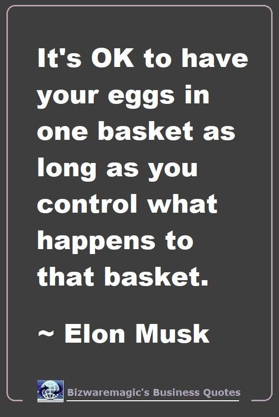 Elon Musk Eggs Quote