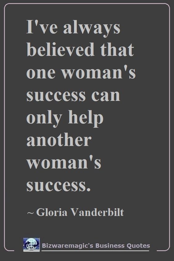 Gloria Vanderbilt Success  Quote